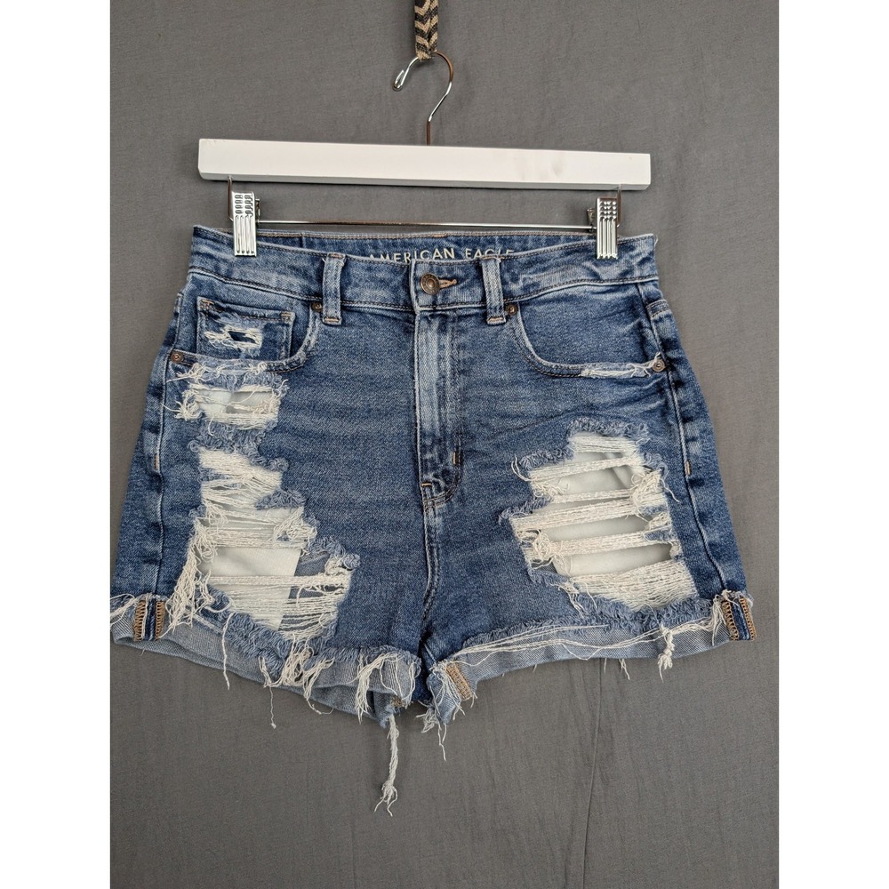 American Eagle‎ Size 6 Mid Wash Stretch Distressed